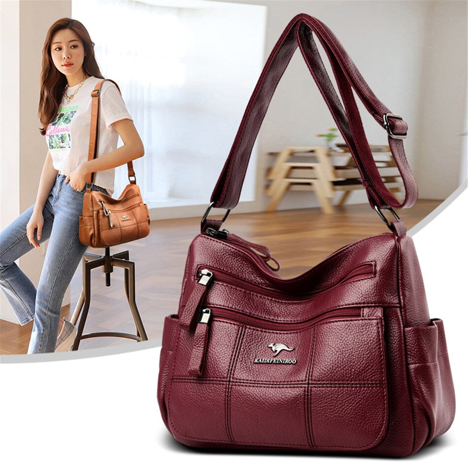 Evangeline | Borsa a Tracolla con Design Multistrato