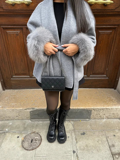 NORIDALE - CAPPOTTO ELEGANTE DI VELUR SARTORIALE