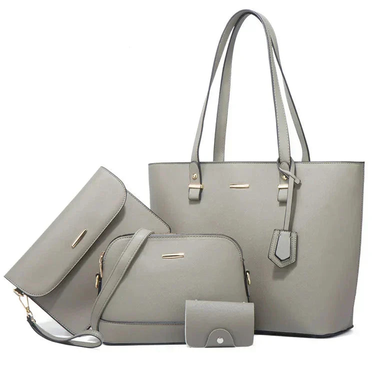 Ashby | Set borsa a mano e tracolla di pelle versatile di 3 Pezzi