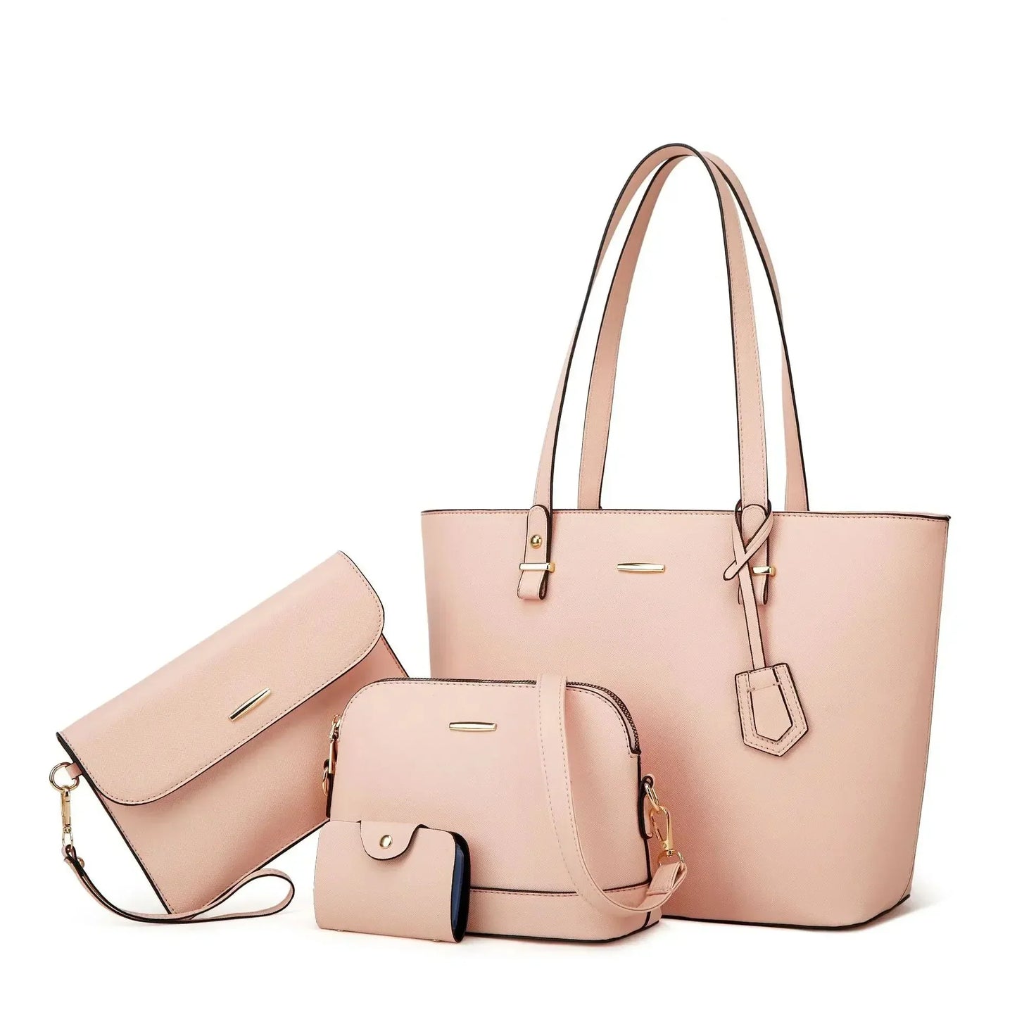 Set borsa a mano e borsa a spalla di 3 Pezzi di pelle