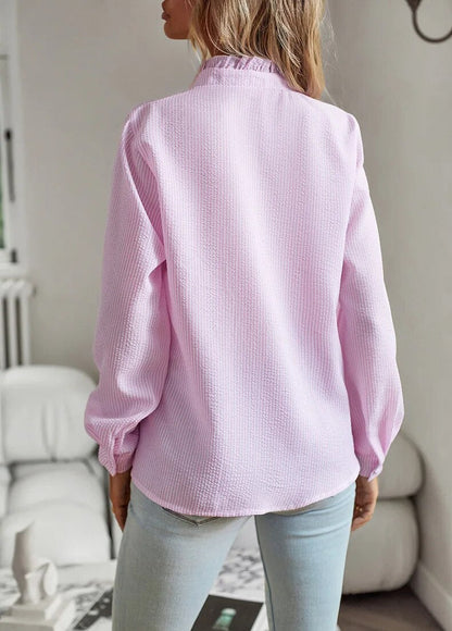 Grace – Blusa di Bottoni con Volant