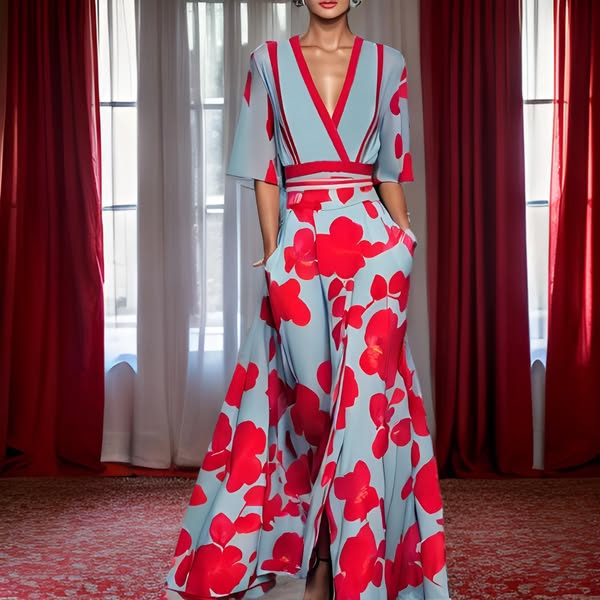 Jamie - Abito elegante con Fantasia floreale