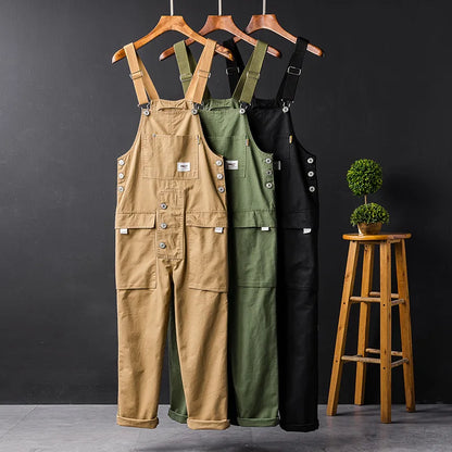 Wrenna | Pantalone Salopette di Cotone Premium