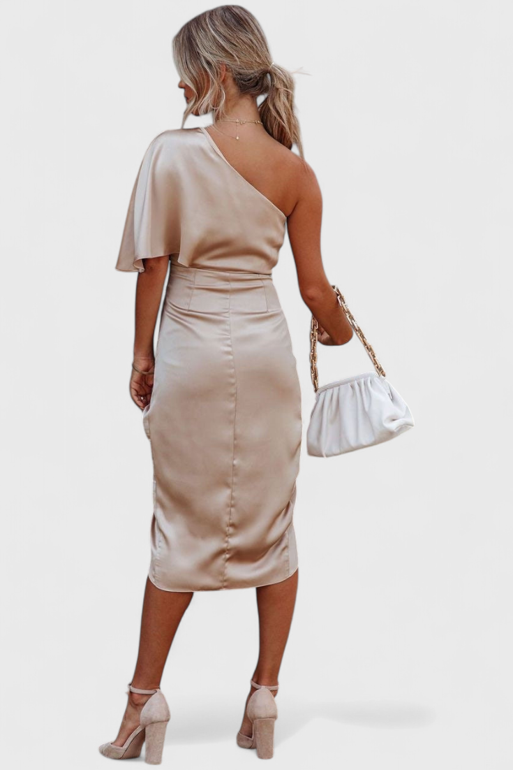 Anais Abito di Raso Elegante e Versatile