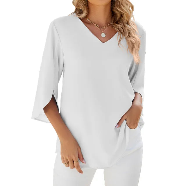CARA - Blusa di collo a V