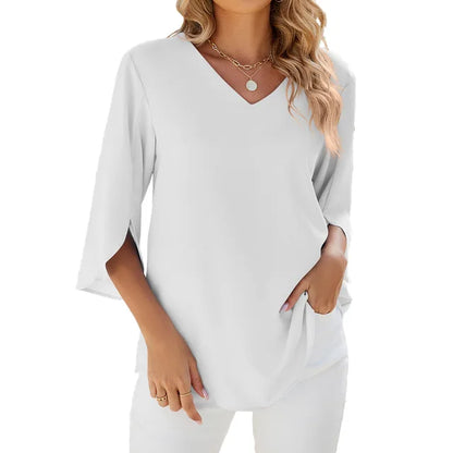 CARA - Blusa di collo a V
