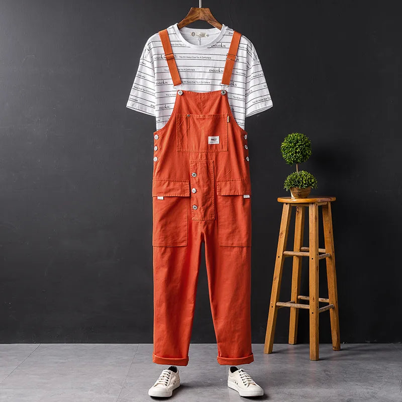Wrenna | Pantalone Salopette di Cotone Premium