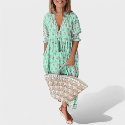Marlena | Abito con scollo a V e Silhouette in A
