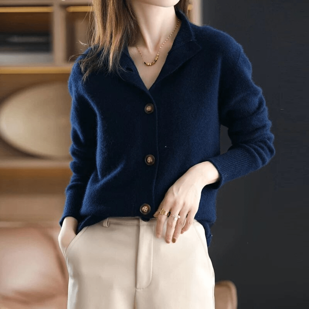 Annie™ | Gilet in cachemire Tessuto