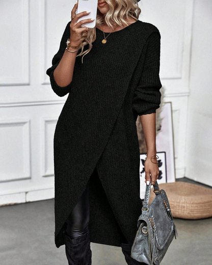 Grace | Abito maglione in maglia con effetto coprente sull'addome