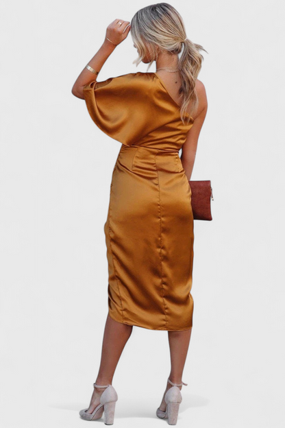 Anais Abito di Raso Elegante e Versatile