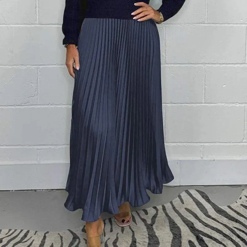 CAMILLA – ABITO MAXI CON MAGLIONE E GONNA PLISSETTATA