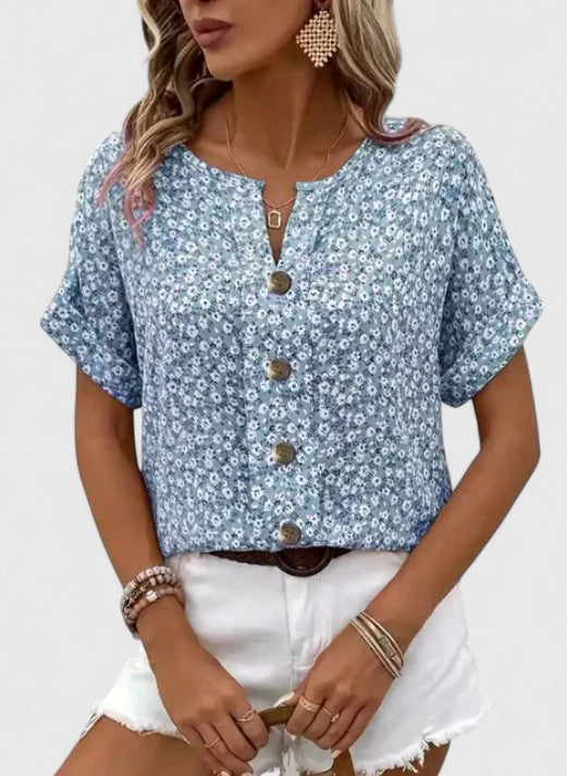 Sabine - Top Floreale Elegante estive