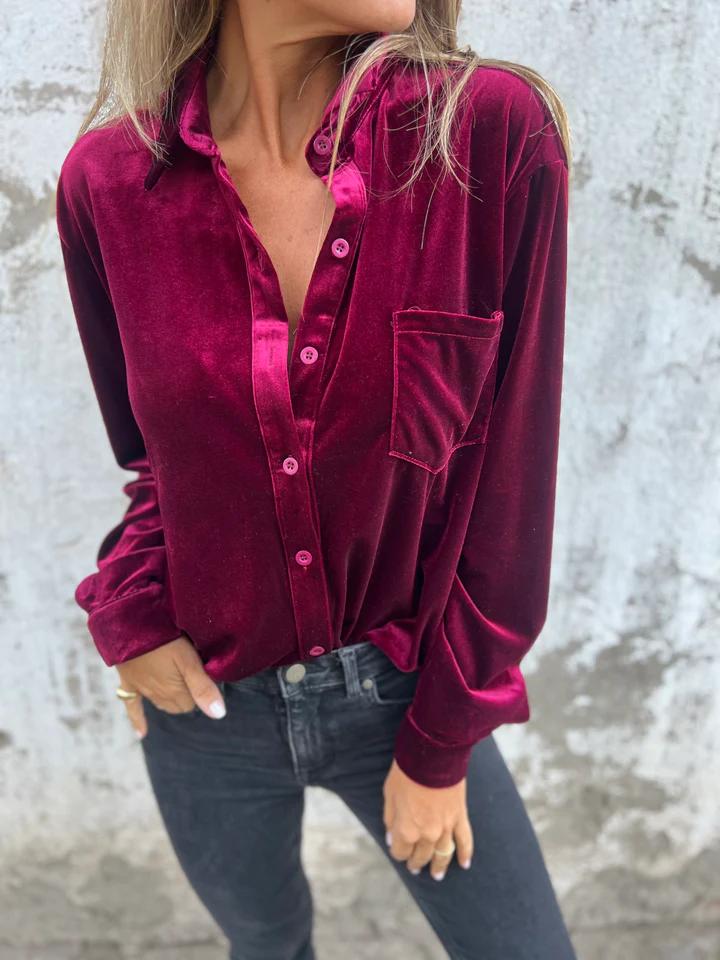 Kaya - Blusa di Terciopelo Elegante
