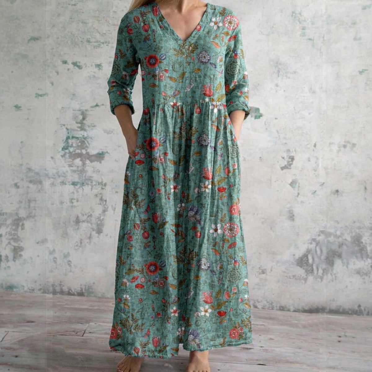 Ella – Abito Floreale Elegante di Qualità Premium