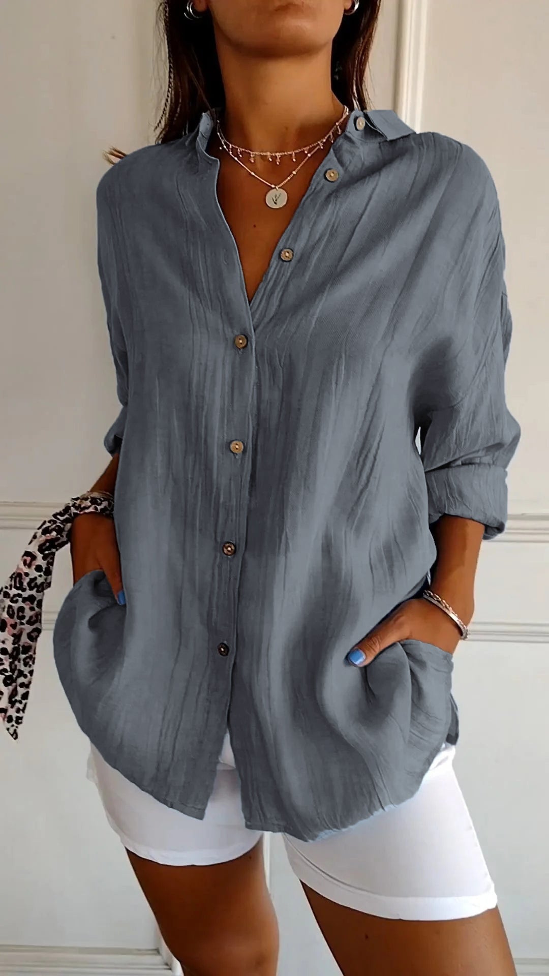 Sasha | Camicia elegante con Stile Plissettato