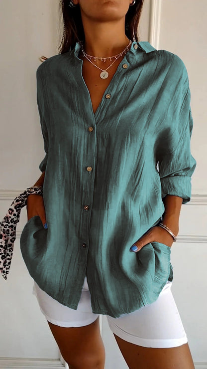 Sasha™ | Camicia elegante con Pliegues
