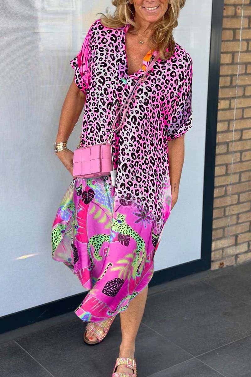 Amanda | Abito di Leopardato Rilassato