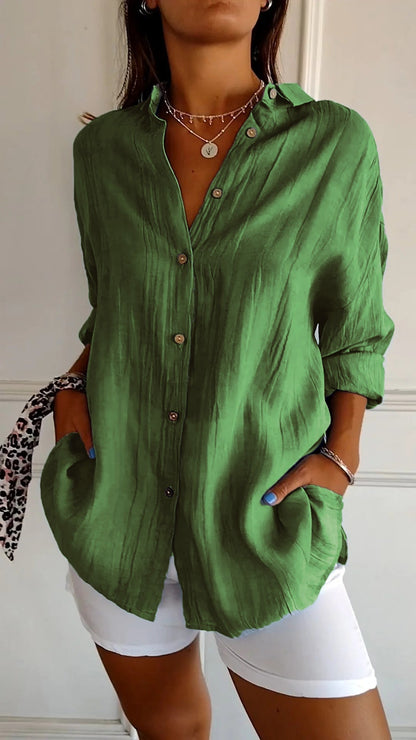 Sasha™ | Camicia elegante Plissettata
