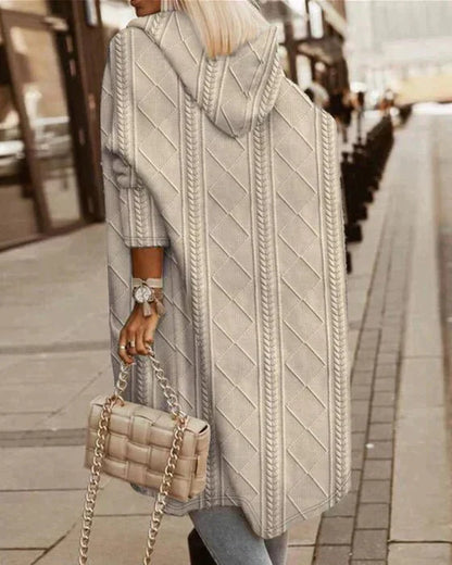 Jelone - Cardigan con cappuccio di Lungo Extendida