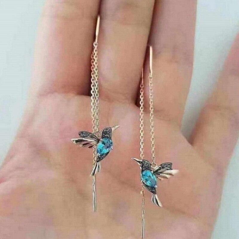 Aveline – Orecchini colibrì smaltati