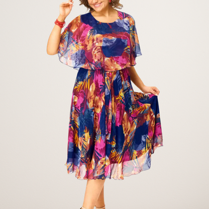 AYALA | ABITO DI CHIFFON COMODO TAGLIA PLUS