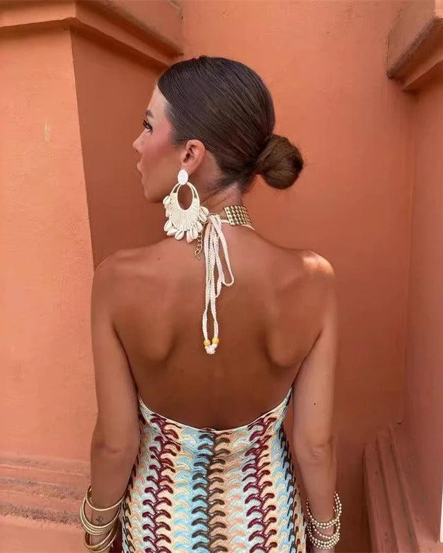 ARLETTE – ABITO TUNIC DI UNCINETTO BOHO PER SPIAGGIA