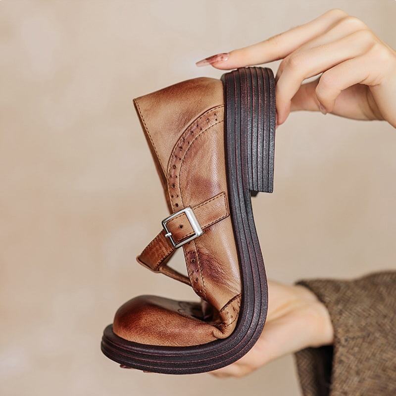 Mattea | Eleganti Mary Janes di Pelle