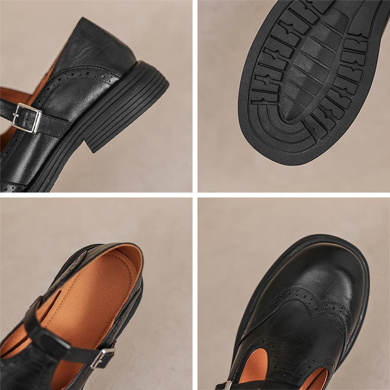 Elvara | Elegante Mary Jane di Pelle