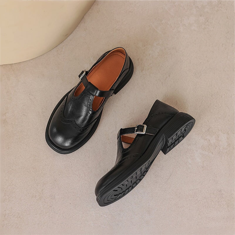 Elvara | Elegante Mary Jane di Pelle