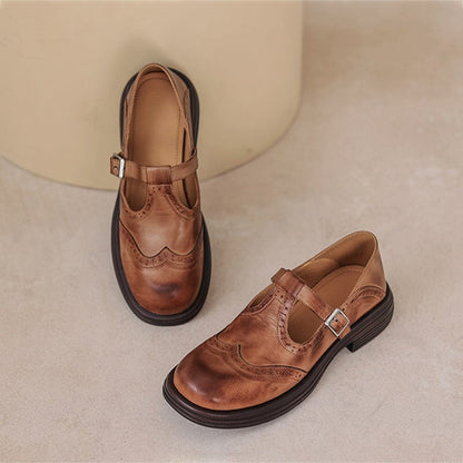 Elvara | Elegante Mary Jane di Pelle