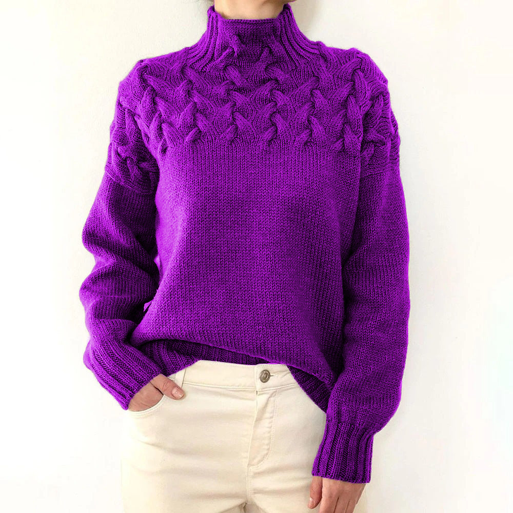 Elena | Maglione a collo alto in lana