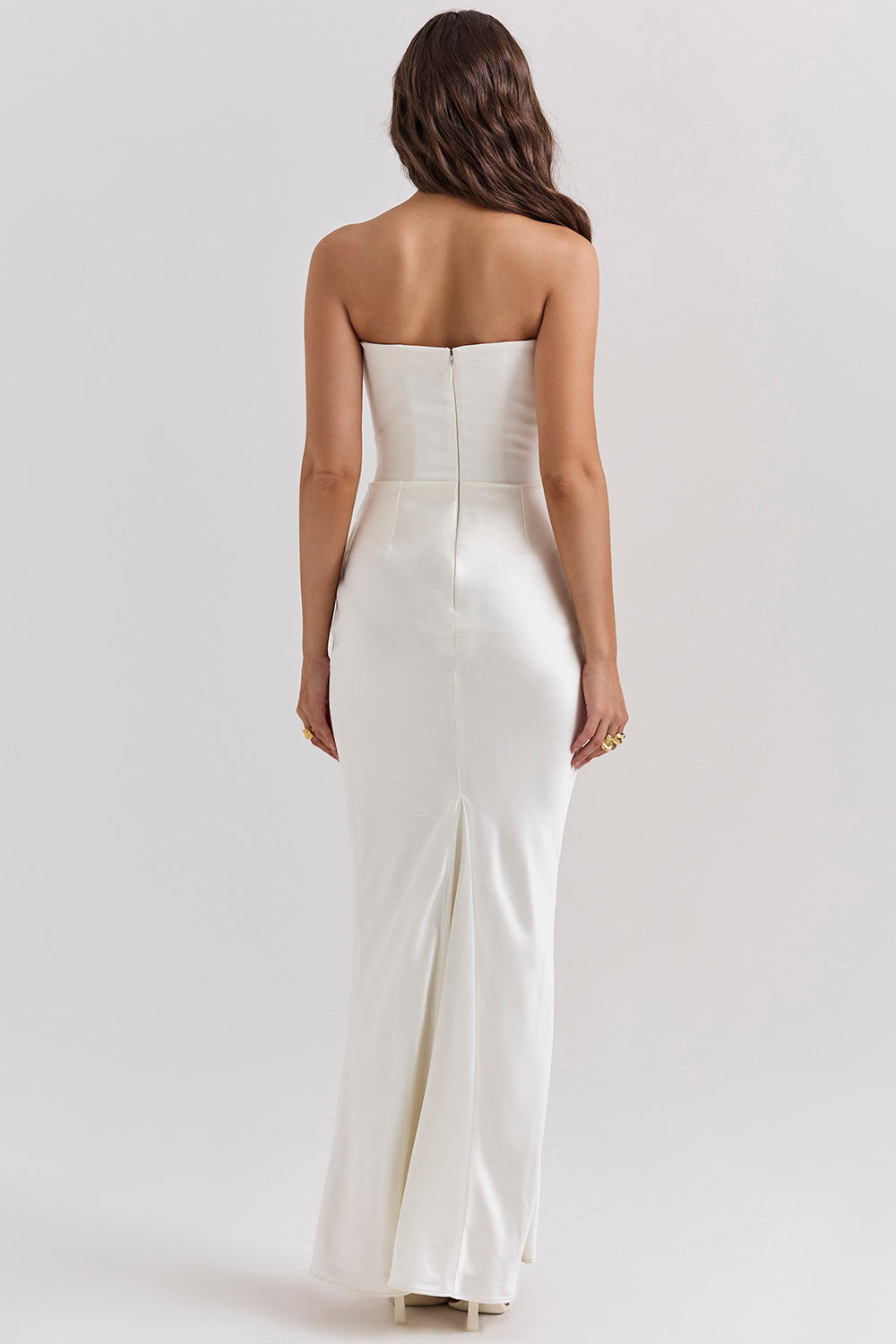 Paloma - Abito maxi elegante di Raso Senza maniche