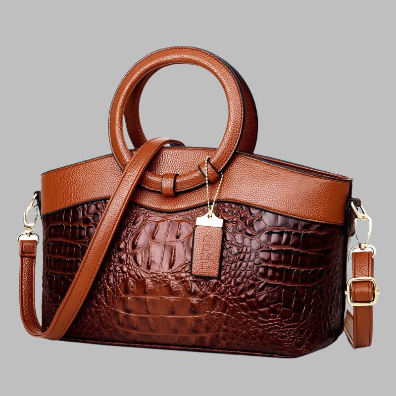 Alfrida | Borsa Elegante con raffinata stampa effetto rilievo di coccodrillo