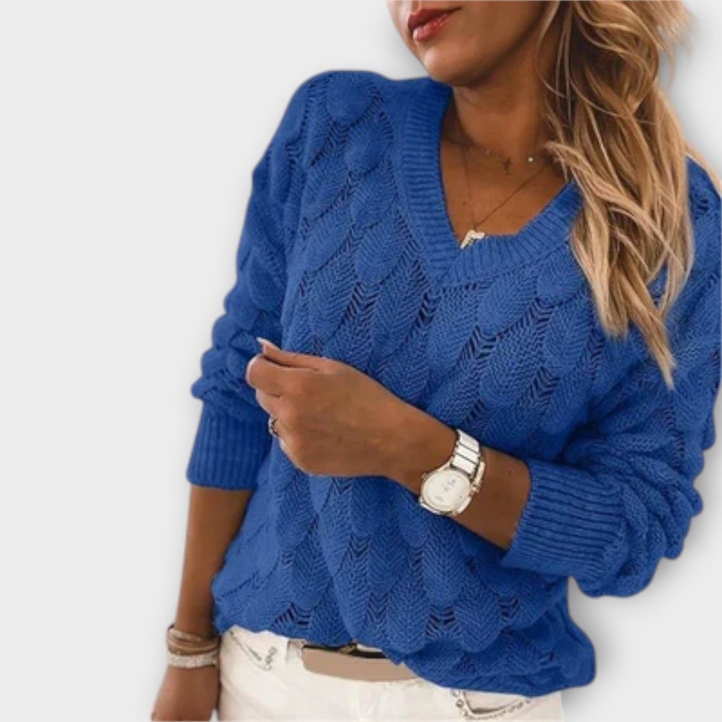 Aine - Maglione Elegante con Scollo a V