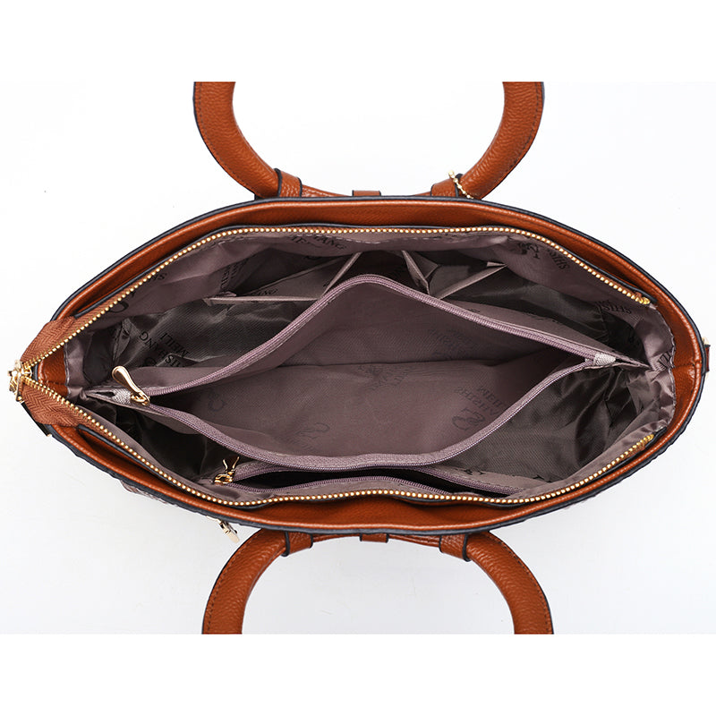 Oriana - Borsa di Coccodrillo con Gradiente Retrò
