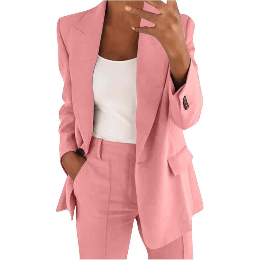 ALVERIA – SET DI BLAZER E PANTALONI ELEGANTE PER UN STILE ELEVATO