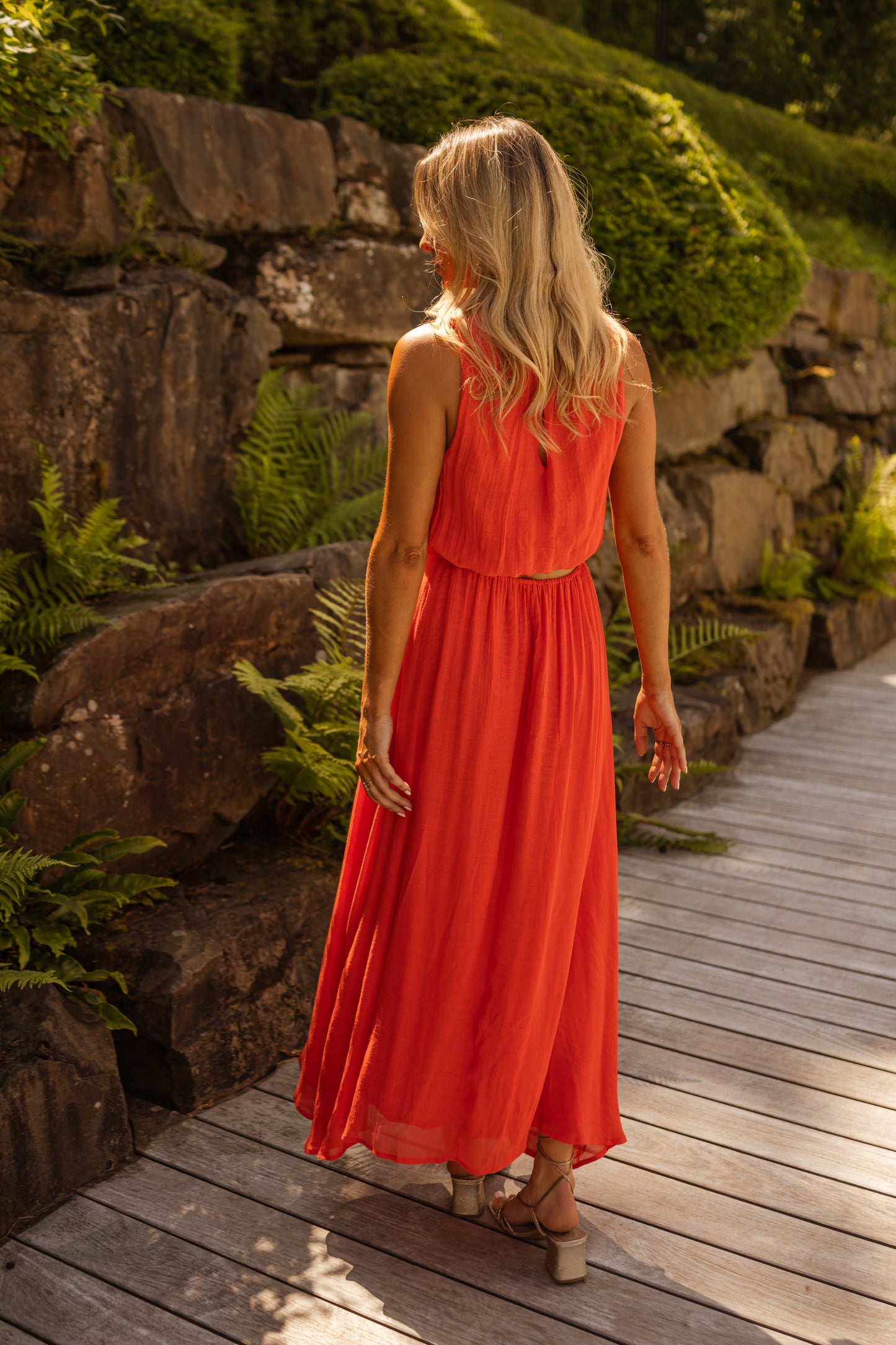 LISA™ | L'Abito Estivo in arancione brillante