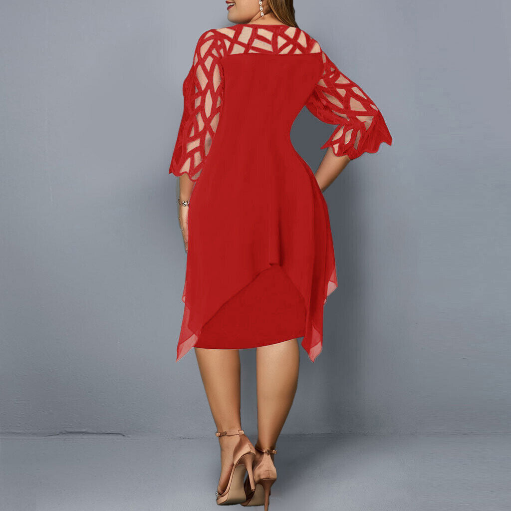 Kirsty | Elegante Abito Midi Taglia Grande da donna Modernas