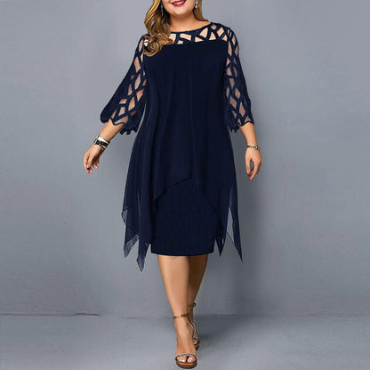 Kirsty | Elegante Abito Midi Taglia Grande da donna Modernas