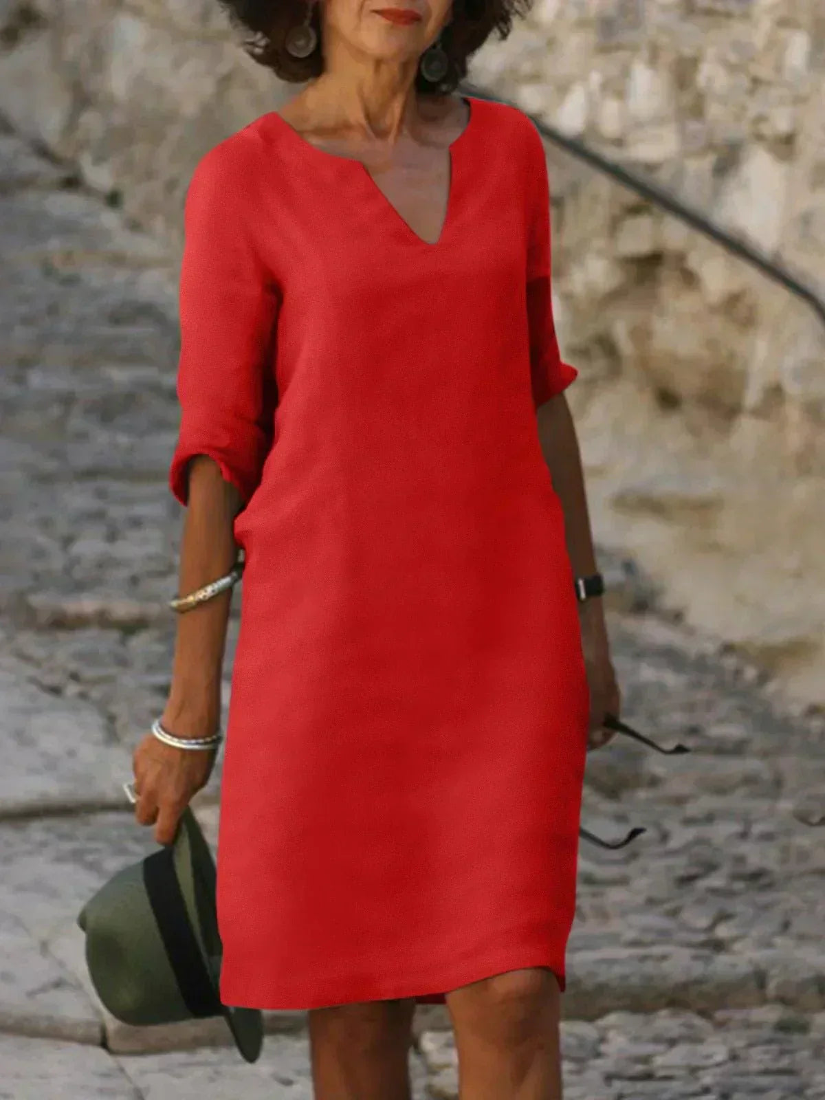 Josette | Abito elegante con scollo a V