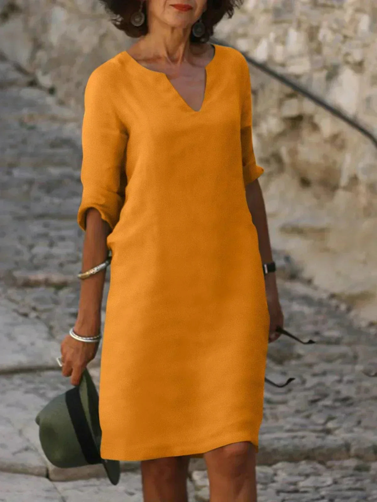Maria | Abito elegante con scollo a V