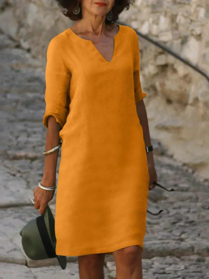 Maria | Abito elegante con scollo a V