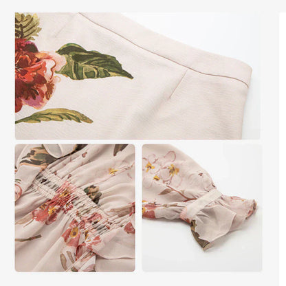 Romilly | Abito con Cordones e Stampa floreale
