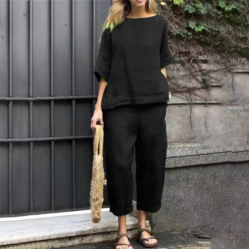 SAVANNAH – SET DUE PEZZI CON STILE RILASSATO