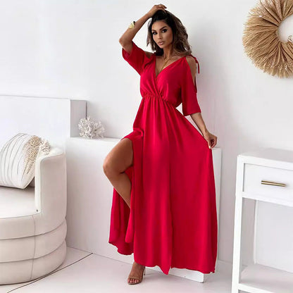 Sienna | Abito elegante con Spacco laterale