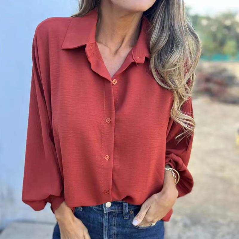 BLUSA CLASSICA A MANICHE LUNGHE CORNELIA