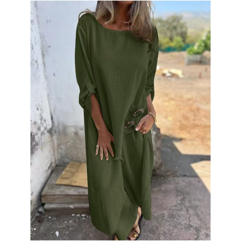 Everly – Set Elegante in cotone e lino di Due pezzi