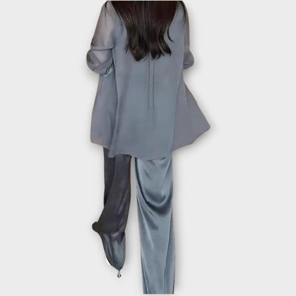 Completo Elegante di Tres Capi con Ajuste Rilassato