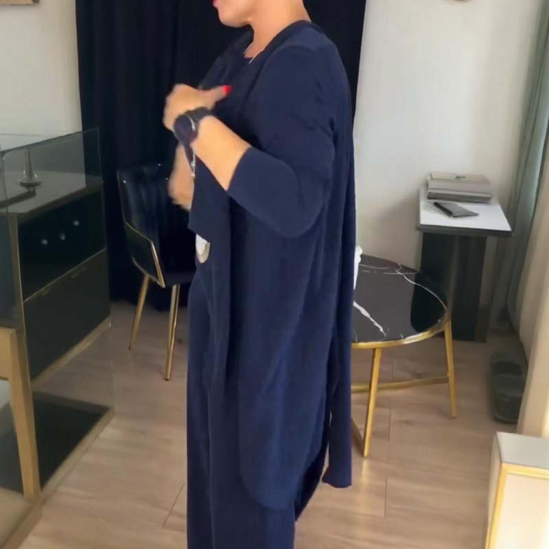 NATALIE - SET CLASSICO TRE PEZZI CON CARDIGAN